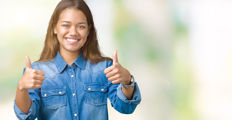 Young smiling woman